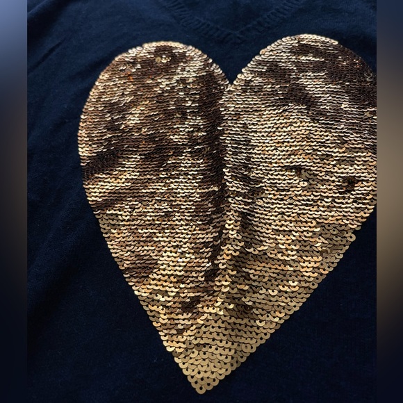 Wildfox White Label Black With Gold Sequins Sweater. - Picture 7 of 13